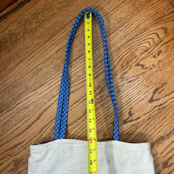 Boho Quilted And Stitched Canvas Art Deco Tote Bag - Picture 10 of 14